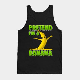 Funny Pretend I'm A Banana Gymnast Tank Top